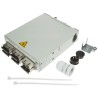 Telegartner 6 Port SC Duplex Fibre Optic Patch Panel Zinc Plated Sheet Steel Flat Panel 140x140x35 mm H82050E0003
