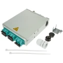 Telegartner Fibre Optic Patch Panel 6 Port SC Duplex Multimode Zinc Plated Sheet Steel 35mm Height H82050K0002