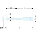 Facom Precision Screwdriver, IK09 Type, 35 mm Chrome Blade, 117 mm Overall Length AEF.1.2X35
