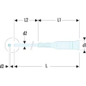Facom Precision Screwdriver, 6 Point PH0 Tip, 168mm Overall Length AEFP.0X75