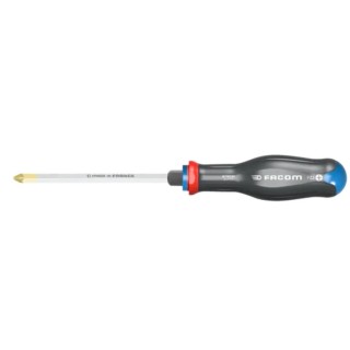 Facom Standard Screwdriver, PZ4 Tip, 200 mm Silicon Carbon Blade, 325 mm Overall ATWDH4X200