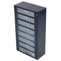 Raaco Drawer Storage Unit Cabinet 16 Drawers Painted Steel 552mm x 150mm x 150mm Blue 137423