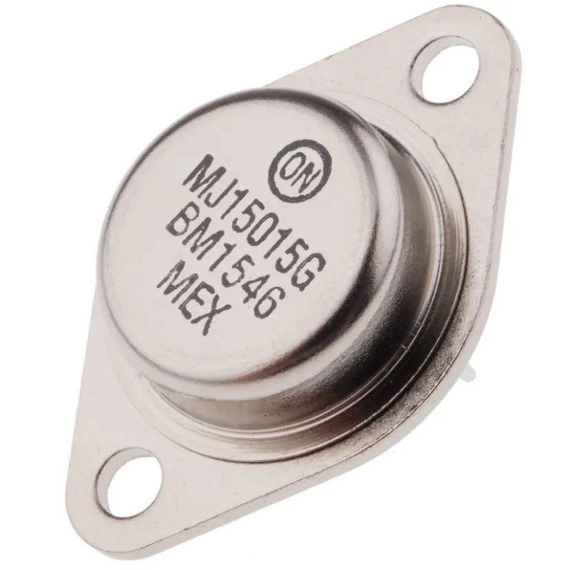 onsemi NPN Power Transistor, 15 A Maximum DC Collector Current, 120 V Collector Emitter Voltage, 2-Pin TO-204 MJ15015G