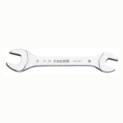 Facom Open End Spanner Metric Double Ended 4 x 5 mm Size Chrome Vanadium Steel Chrome Finish 70mm Overall Length 22.4X5
