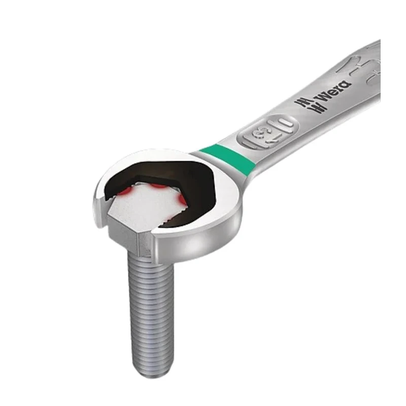 Wera Combination Ratchet Spanner Nickel Chrome Plated 19 mm, 246 mm Overall Length 05073279001