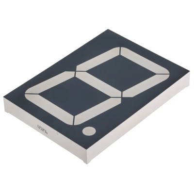 Kingbright 1 7 Segment LED Display Anode Red 23mcd Right Side 101 mm SA40-19EWA