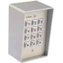 RS PRO Die Cast Aluminium Keypad Lock 12V DC, 12 Keys, 20 User Codes 774-8162