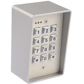 RS PRO Die Cast Aluminium Keypad Lock 12V DC, 12 Keys, 20 User Codes 774-8162