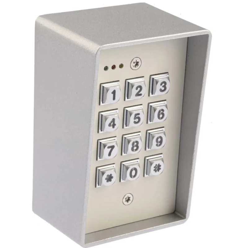 RS PRO Die Cast Aluminium Keypad Lock 12V DC, 12 Keys, 20 User Codes 774-8162