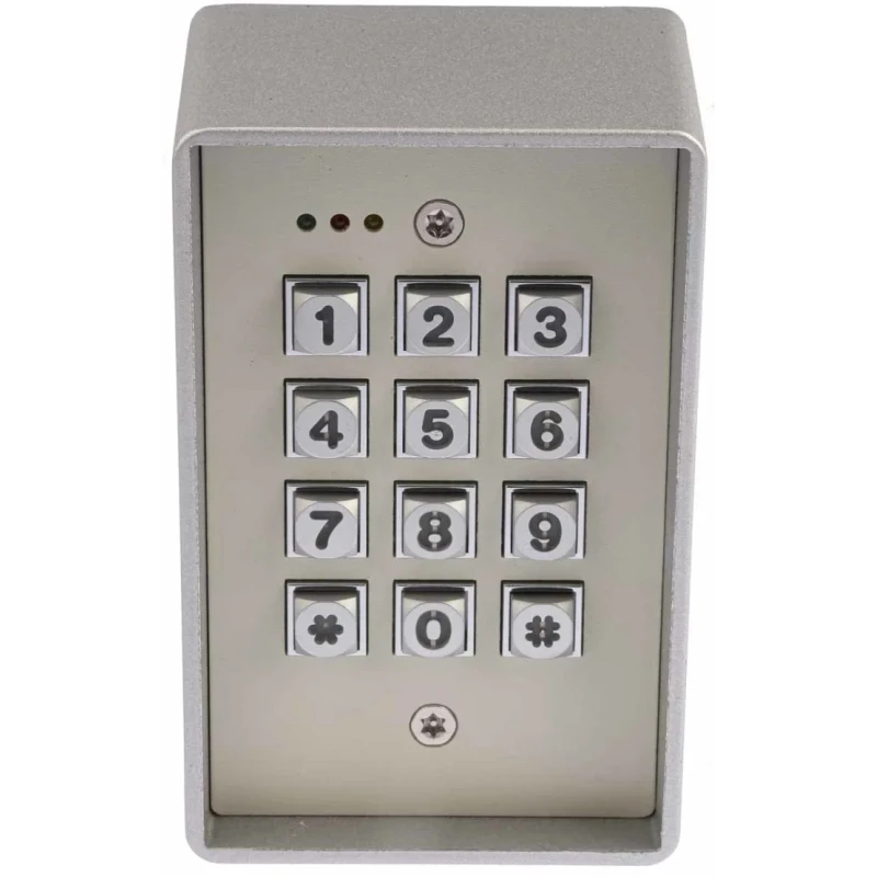 RS PRO Die Cast Aluminium Keypad Lock 12V DC, 12 Keys, 20 User Codes 774-8162