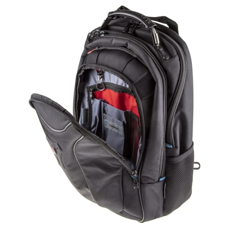 Wenger Carbon 17 in Backpack, Nylon Material, Black Color, 381mm Width, 500.4mm Height, 248.9mm Depth 600637