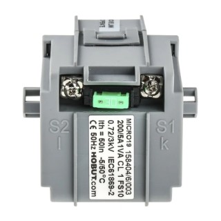 HOBUT Micro 19 Series Current Transformer 520 A Primary, 5 A Secondary CTSCMICRO19-200/5-T-S