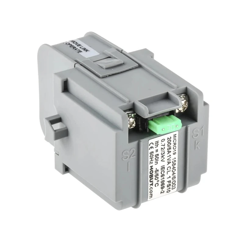 HOBUT Micro 19 Series Current Transformer 520 A Primary, 5 A Secondary CTSCMICRO19-200/5-T-S