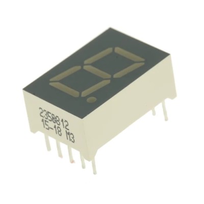 Kingbright 1 Digit 7 Segment Cathode Green LED Display Right Side 12.7 mm SC05-11GWA