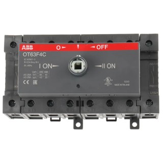 ABB 4-Pole DIN Rail Non-Fused Isolator Switch, 3-Phase, 63A, 690V AC, 15 kW, IP20 OT63F4C 1SCA105369R1001