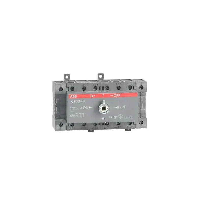 ABB 4-Pole DIN Rail Non-Fused Isolator Switch, 3-Phase, 63A, 690V AC, 15 kW, IP20 OT63F4C 1SCA105369R1001