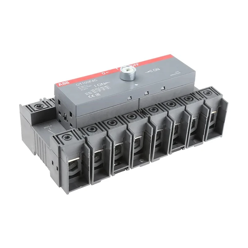ABB 4-Pole DIN Rail Isolator Switch OT100F4C 1SCA105019R1001 IP20, 100A, 37kW