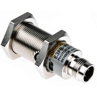 Omron Retroreflective Photoelectric Sensor Barrel Style 100 mm to 4 m Detection Range PNP Output Nickel Plated E3FB-RP21