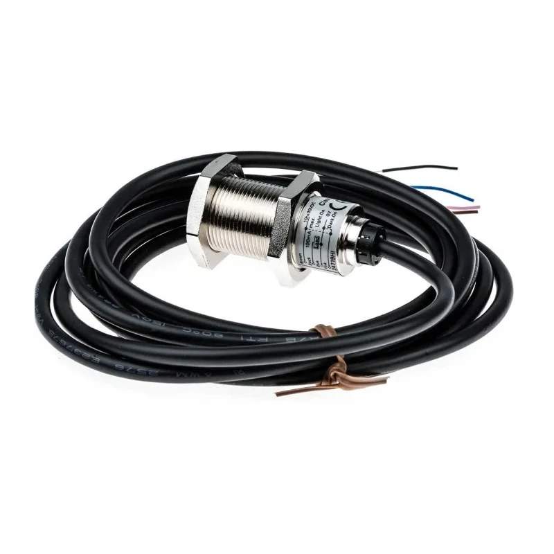 Omron Diffuse Photoelectric Sensor, Barrel Style, 300 mm Detection Range, PNP Output, IP67, IP69K E3FB-DP12 2M