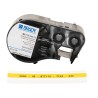 Brady Black on Yellow, Black Label Printer Tape, 2.13 m Length, 5.97 mm Width MC-125-342-YL