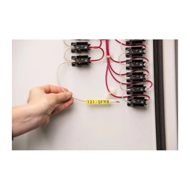 Brady Black on Yellow, Black Label Printer Tape, 2.13 m Length, 5.97 mm Width MC-125-342-YL