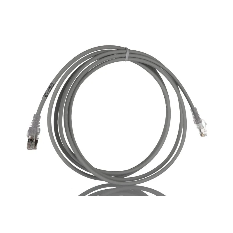 Molex CES Cat6a Shielded RJ45 Male to RJ45 Male Ethernet Cable 3 m Grey Low Smoke Zero Halogen PCD-07002-0E