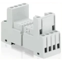 ABB CRM 2 Way PCB Relay Socket 16A Current with Cage Clamp, Fork, Screw Terminals 1SVR405651R2000 CR-M3SS