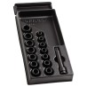 Facom 15-Piece 1/2 in Standard Impact Socket Set, Steel Manganese Phosphate Finish MOD.NS1