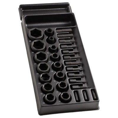 Facom 29-Piece 1/2 in Standard Impact Socket Set Steel Manganese Phosphate Finish MOD.NS2