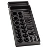 Facom 29-Piece 1/2 in Standard Impact Socket Set Steel Manganese Phosphate Finish MOD.NS2