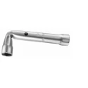 Facom Tubular Box Spanner Angle Box Wrench 19 mm, 154 mm Overall Length, Polished Chrome Handle 92A.19