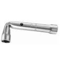 Facom Tubular Angle Box Spanner 24 mm Size, 175 mm Overall Length, Polished Chrome Handle 92A.24