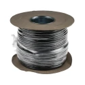 RS PRO 2 Core Power Cable Black 0.75mm² 300V 70°C PVC Jacket 100m 775-5845