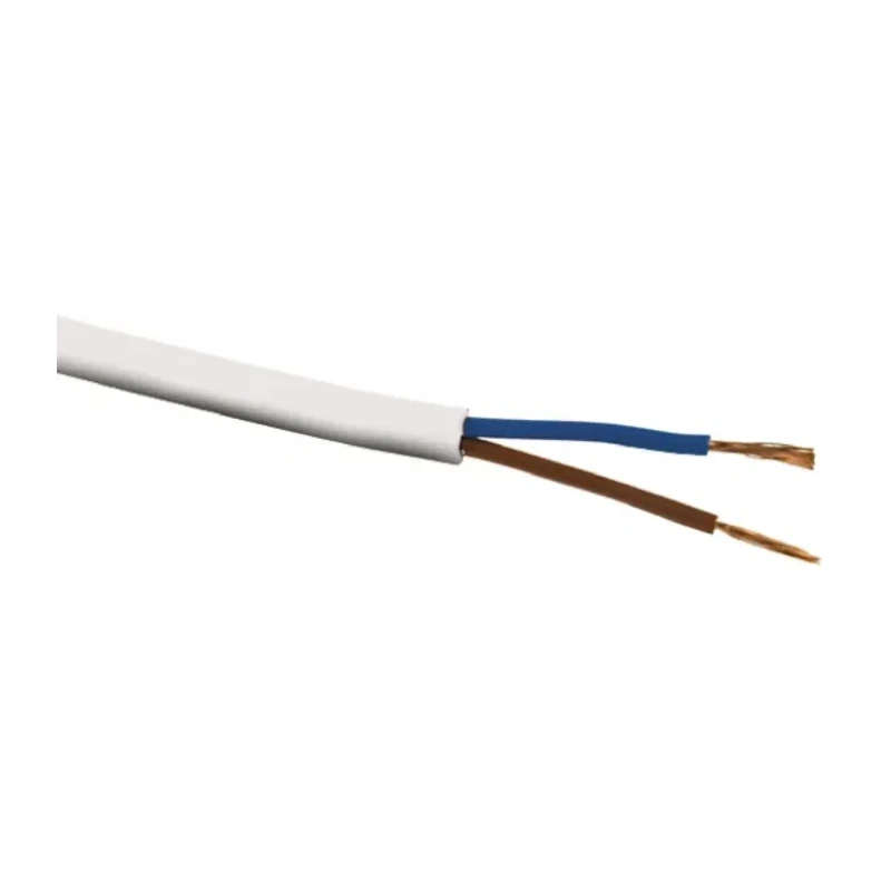 RS PRO 2 Core Power Cable White 0.75mm² 300V Polyvinyl Chloride Jacket 70 °C 100 m 775-5842