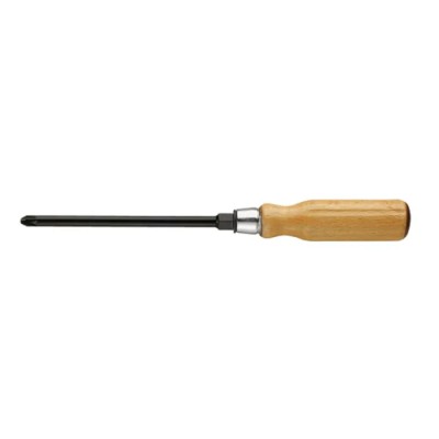 Facom Standard Screwdriver with PZ2 Tip, 125 mm Blade Length, 240 mm Overall Length, Insulated Bi-Material Handle ATHH.D2