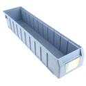 RS PRO Polypropylene Storage Bin, 90 mm x 117 mm x 500 mm, Blue 775-5299