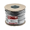 RS PRO 2 Core Power Cable Black 0.75mm² 70 °C PVC Jacket 100 m 300/500V 775-6088