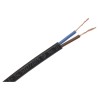 RS PRO 2 Core Power Cable Black 0.5mm² 300V 70°C PVC Jacket 100m 775-6084