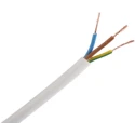 RS PRO 3 Core Power Cable White 0.75mm² Stranded Copper, PVC Insulated, 70 °C, 100 m H05VV-F 775-6110