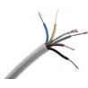 RS PRO 5 Core Power Cable 0.75mm² 300/500V White PVC Jacket 70°C 100 m 775-6176