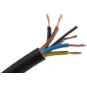 RS PRO 5 Core Power Cable Black 0.75mm² 70 °C 100 m Polyvinyl Chloride 775-6167