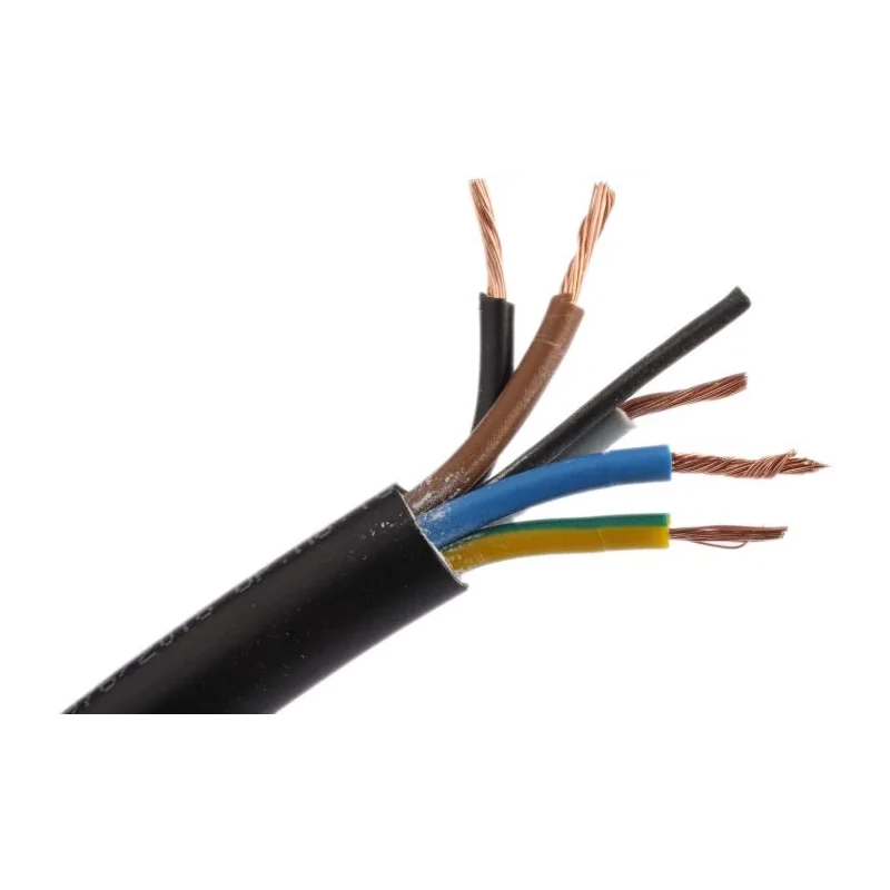 RS PRO 5 Core Power Cable Black 0.75mm² 70 °C 100 m Polyvinyl Chloride 775-6167