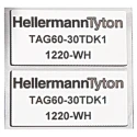 HellermannTyton White Label Roll 27 mm Width Polyester Material RoHS Compliant 596-00564 TAG27-18TDK1-1220-WH-1220-WH