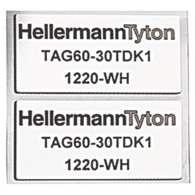 HellermannTyton White Label Roll 27 mm Width Polyester Material RoHS Compliant 596-00564 TAG27-18TDK1-1220-WH-1220-WH