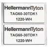 HellermannTyton White Label Roll 27 mm Width Polyester Material RoHS Compliant 596-00564 TAG27-18TDK1-1220-WH-1220-WH