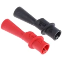Fluke Black and Red Insulated Crocodile Clip with Nickel Plated Steel Contact 10A 8mm Jaw Opening AC175