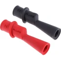 Fluke Black and Red Insulated Crocodile Clip with Nickel Plated Steel Contact 10A 8mm Jaw Opening AC175