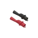 Fluke Black and Red Insulated Crocodile Clip with Nickel Plated Steel Contact 10A 8mm Jaw Opening AC175