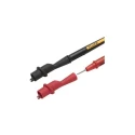 Fluke Black and Red Insulated Crocodile Clip with Nickel Plated Steel Contact 10A 8mm Jaw Opening AC175