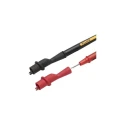 Fluke Black and Red Insulated Crocodile Clip with Nickel Plated Steel Contact 10A 8mm Jaw Opening AC175
